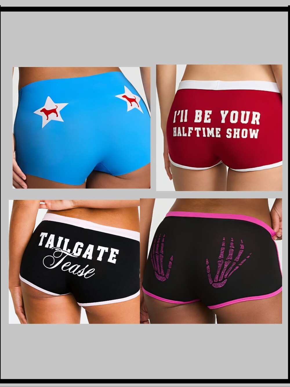 Victoria's Secret PINK Boyshorts Bundle Size Large NWT!!